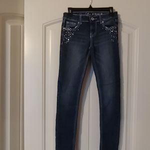 Girl studded jeans